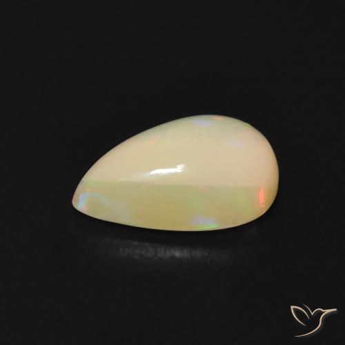 Ópalo Multicolor natural de 1.07 ct, En forma de pera, Transparente