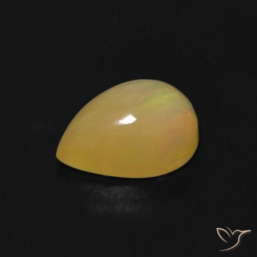 Ópalo Multicolor natural de 0.58 ct, En forma de pera, Transparente