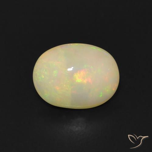0.78ct Natural Multicolor Ópalo, Ovalada, Transparente