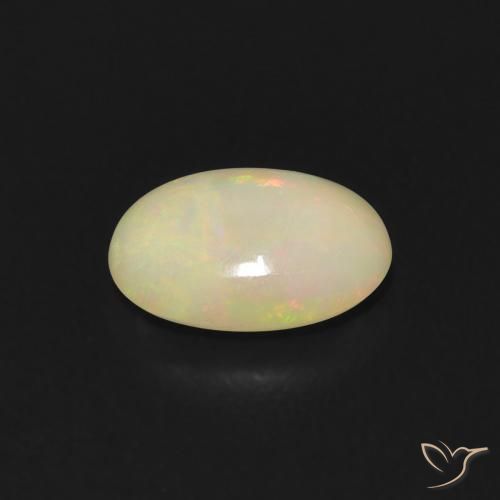 Ópalo Multicolor natural de 0.78 ct, Ovalada, Transparente
