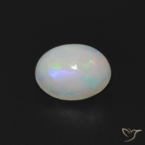 0.59ct Natural Multicolor Ópalo, Ovalada, Transparente