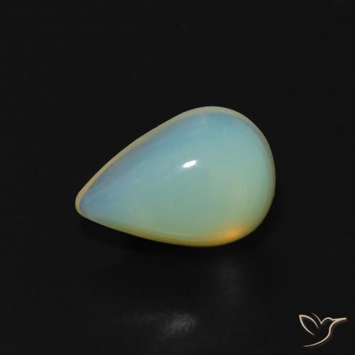 1.00ct Natural Multicolor Ópalo, En forma de pera, Transparente