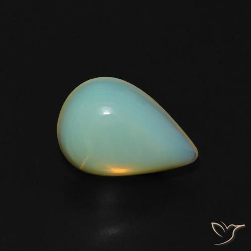 Ópalo Multicolor natural de 1.00 ct, En forma de pera, Transparente