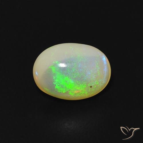 0.48ct Natural Multicolor Ópalo, Ovalada, Transparente