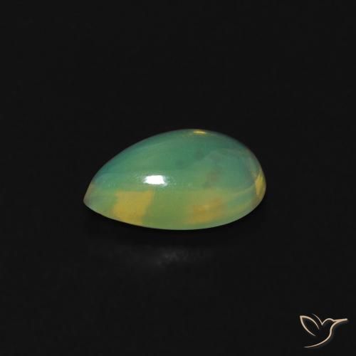 Ópalo Multicolor natural de 0.36 ct, En forma de pera, Transparente