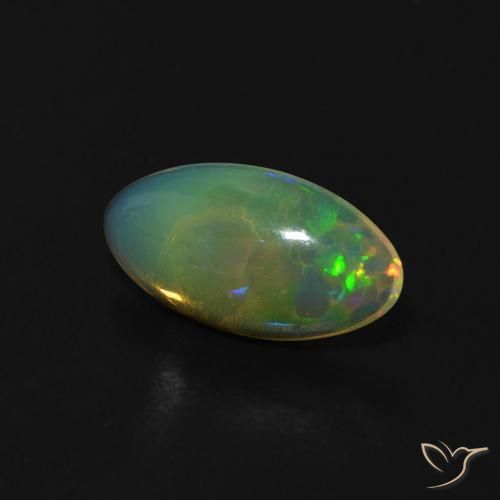 Ópalo Multicolor natural de 0.80 ct, Marquesa, Transparente