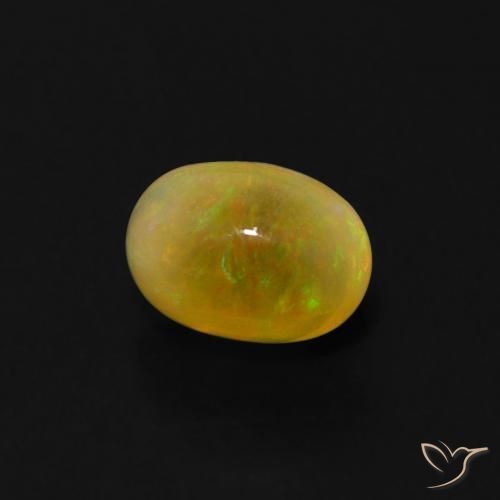 Ópalo Multicolor natural de 0.49 ct, Ovalada, Transparente