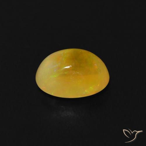 Ópalo Multicolor natural de 0.49 ct, Ovalada, Transparente