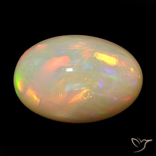 18.83ct Multicolor Ópalo, Ovalada, Opaco