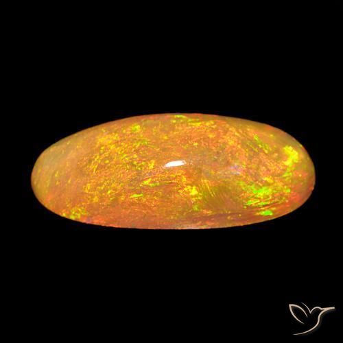 Ópalo Multicolor natural de 13.59 ct, Ovalada, Opaco