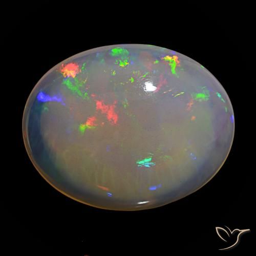 15.82ct Multicolor Ópalo, Ovalada, Transparente