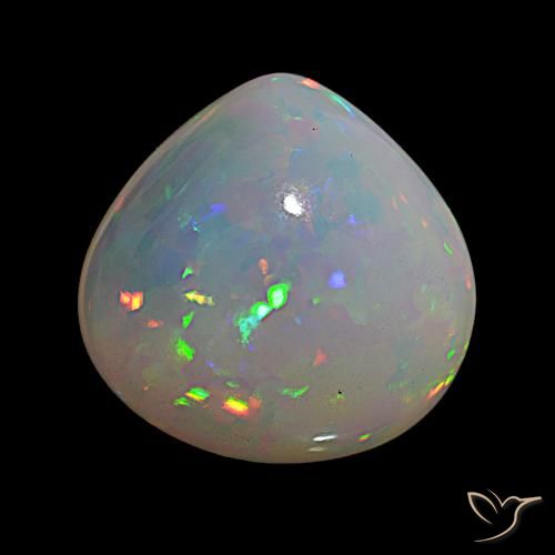 14.76ct Multicolor Ópalo, En forma de pera, Transparente
