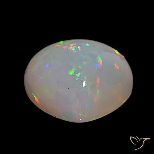 Ópalo multicolor natural de 14,76 ct, en forma de pera, transparente