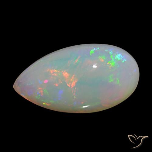 20.25ct Multicolor Ópalo, En forma de pera, Opaco