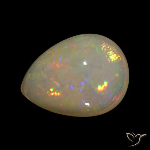 12.66ct Multicolor Ópalo, En forma de pera, Translúcido