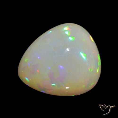 16.62ct Multicolor Ópalo, En forma de pera, Opaco