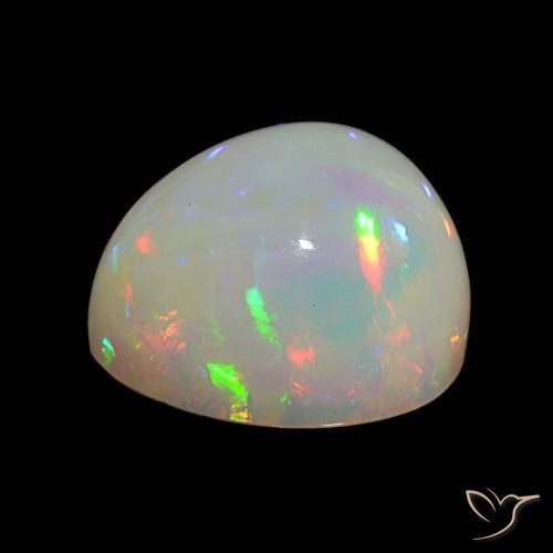 Ópalo Multicolor natural de 16.62 ct, En forma de pera, Opaco