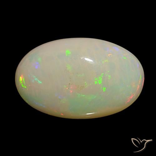 Ópalo Multicolor natural de 18.62 ct, Corte Óvalo, Opaco