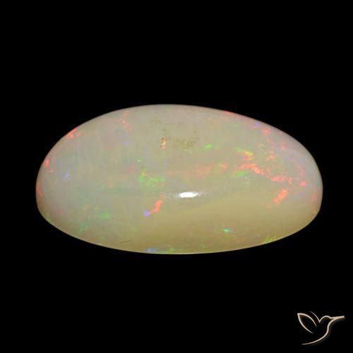 Ópalo Multicolor natural de 18.62 ct, Corte Óvalo, Opaco