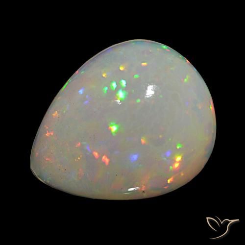 10.41ct Multicolor Ópalo, En forma de pera, Opaco