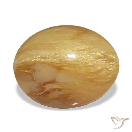 Ópalo dorado de 4,59 ct, ovalado, opaco