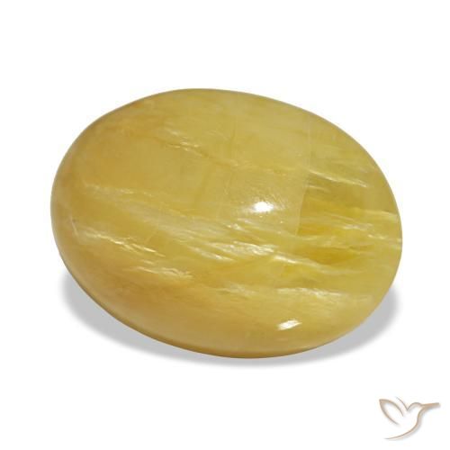 Ópalo dorado natural de 4,36 ct, corte óvalo, opaco