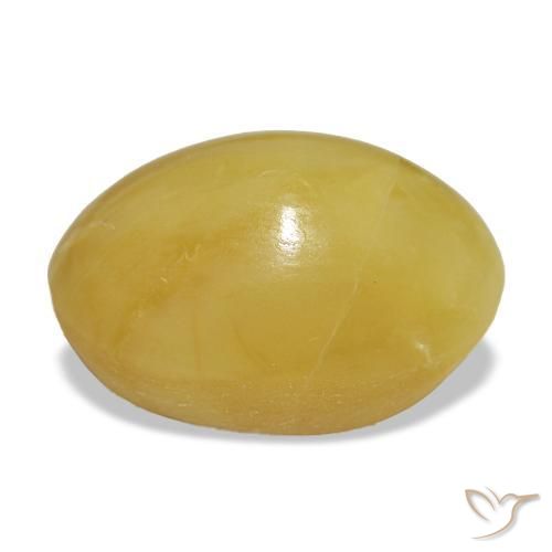 Ópalo dorado natural de 4,36 ct, corte óvalo, opaco