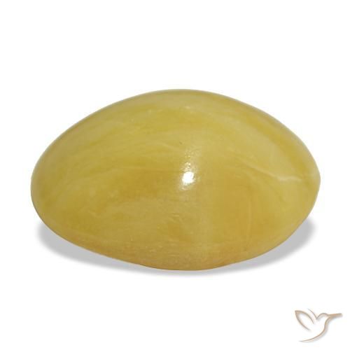 Ópalo dorado natural de 6,20 ct, corte óvalo, opaco
