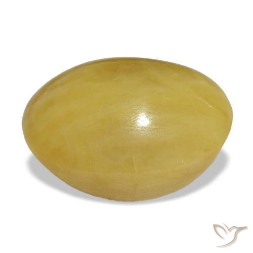 Ópalo dorado natural de 10,02 ct, corte óvalo, opaco