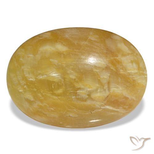 Ópalo dorado de 19,78 ct, ovalado, opaco