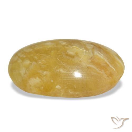 Ópalo dorado natural de 19,78 ct, corte óvalo, opaco