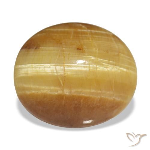 Ópalo dorado de 7,16 ct, ovalado, opaco