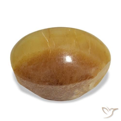 Ópalo dorado natural de 7,16 ct, corte óvalo, opaco