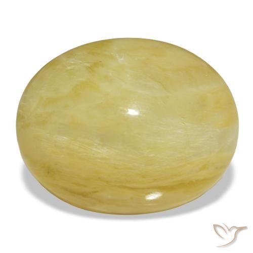 Ópalo dorado natural de 18,93 ct, corte óvalo, opaco