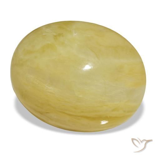 Ópalo dorado natural de 18,93 ct, corte óvalo, opaco