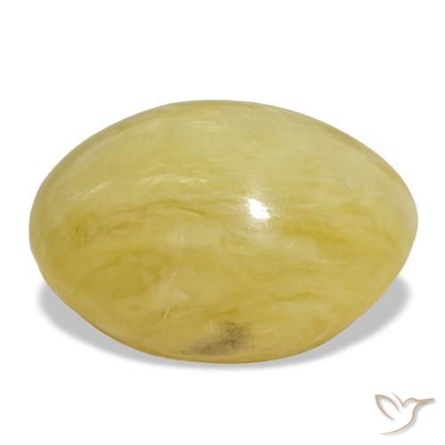 Ópalo dorado natural de 18,93 ct, corte óvalo, opaco