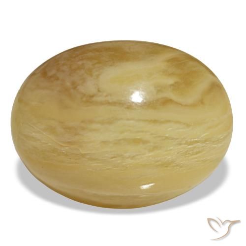 Ópalo dorado natural de 20,55 ct, corte óvalo, opaco