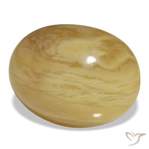 Ópalo dorado natural de 20,55 ct, corte óvalo, opaco