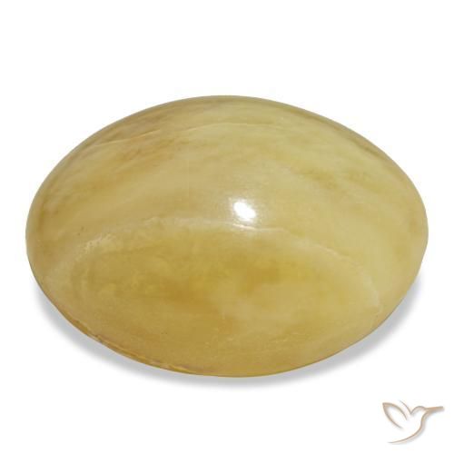 Ópalo dorado natural de 20,55 ct, corte óvalo, opaco
