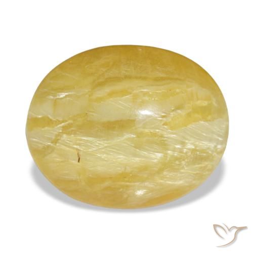 Ópalo amarillo de 5,56 ct, ovalado, opaco