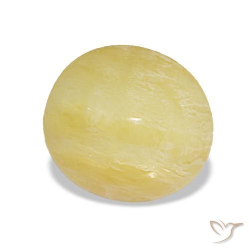 Ópalo amarillo natural de 1,78 ct, corte óvalo, opaco