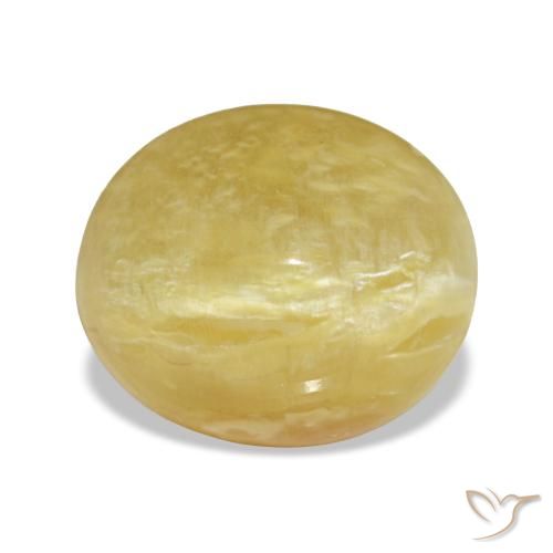 Ópalo amarillo de 3,37 ct, ovalado, opaco