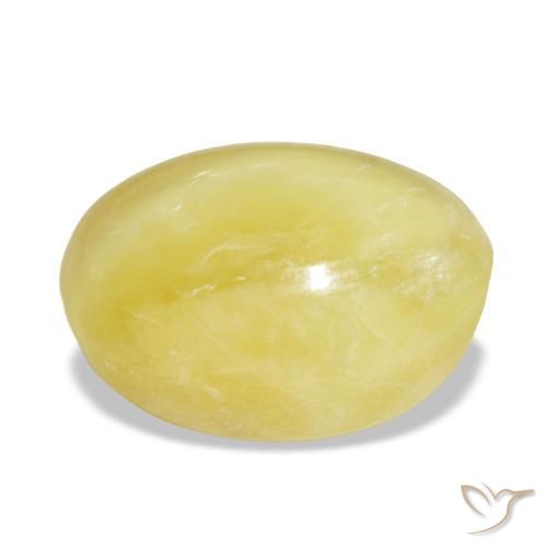 Ópalo amarillo natural de 5,98 ct, corte óvalo, opaco