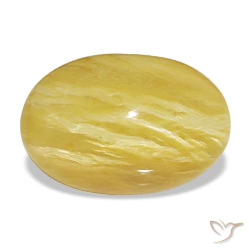 Ópalo amarillo de 8,30 ct, ovalado, opaco
