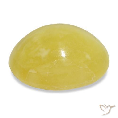 Ópalo amarillo natural de 11,49 ct, corte óvalo, opaco