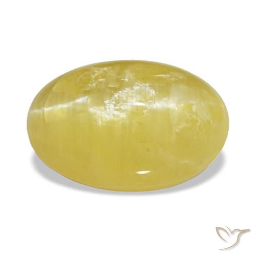 Ópalo amarillo de 3,78 ct, ovalado, opaco