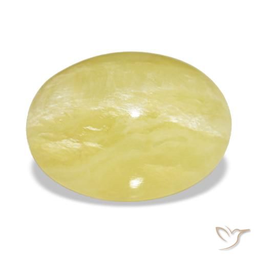 Ópalo amarillo de 4,48 ct, ovalado, opaco