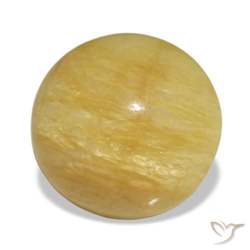 Ópalo dorado natural de 4,42 ct, corte óvalo, opaco