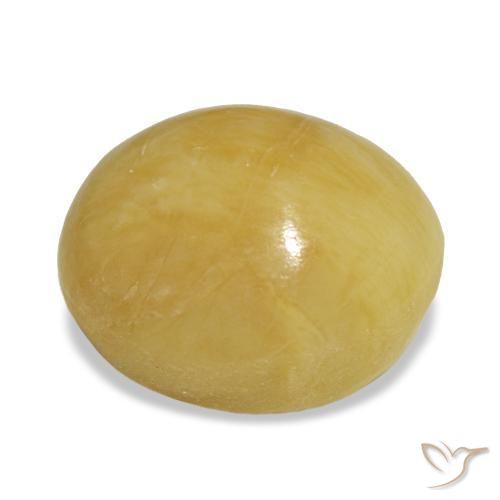 Ópalo dorado natural de 4,42 ct, corte óvalo, opaco