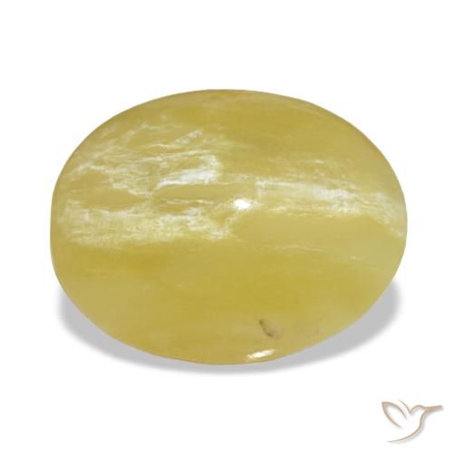 Ópalo amarillo de 2,65 ct, ovalado, opaco